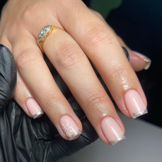 15 Glam Glitter French Nail Ideas