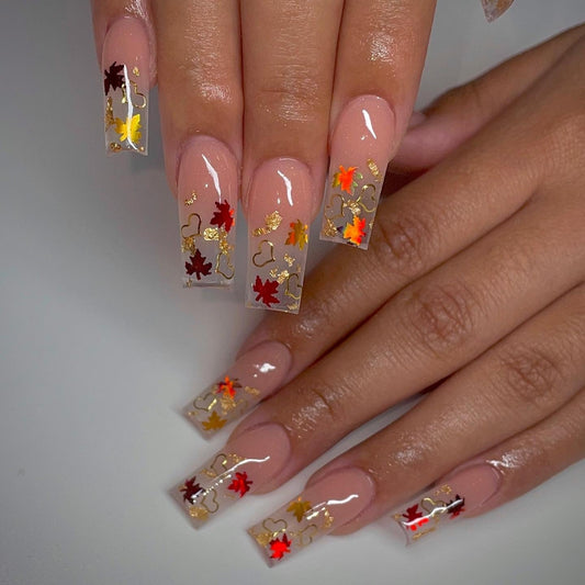 13 Stylish Fall Leaf Nail Ideas