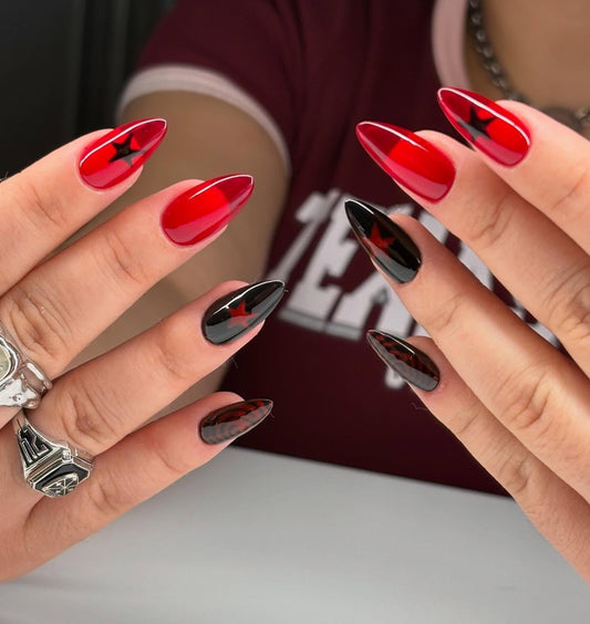 15 Red and Black Nail Ideas Worth Showing Off
