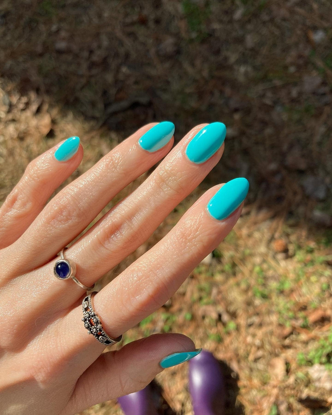 16 Glossy Aqua Color Nail Ideas