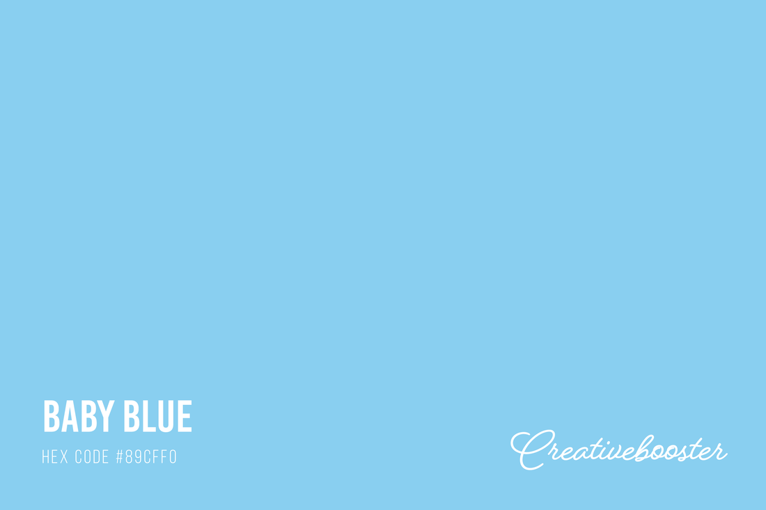 Baby Blue Color HEX Code #89CFF0