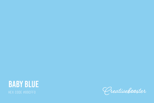 All About the Color Baby Blue (Hex Code #89CFF0)