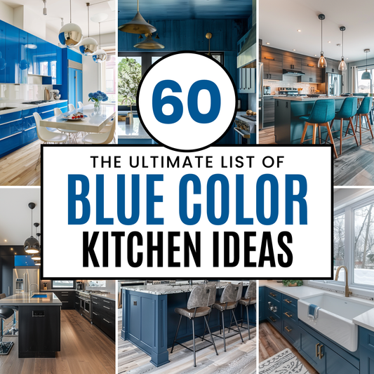 50+ Blue Kitchen Ideas for Home Decoration and Cabinet Inspiration