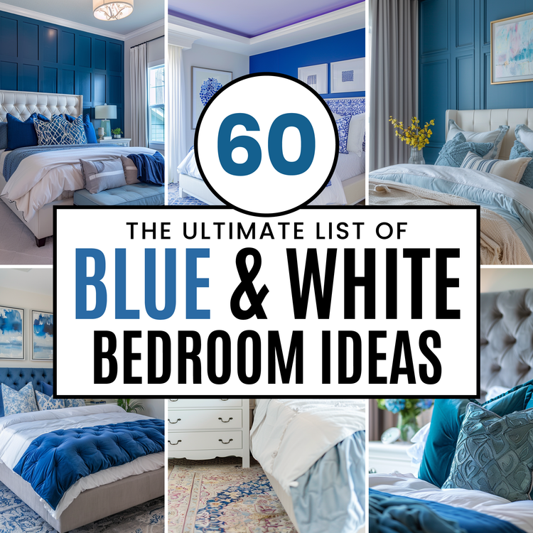 60 Elegant Blue and White Bedroom Design and Decor Ideas – CreativeBooster