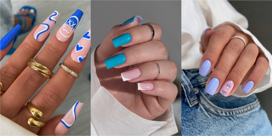 32 Stunning Blue Nail Design Ideas That Are Trending in 2024!