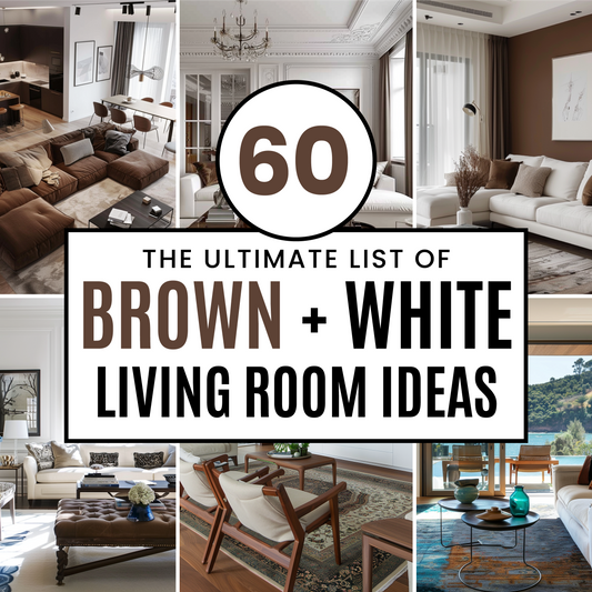 60 Stunning Brown and White Living Room Ideas for Home Decoration