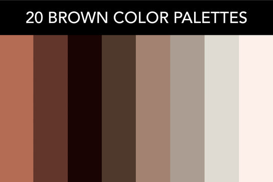 20 Brown Color Palettes with Names and Hex Codes