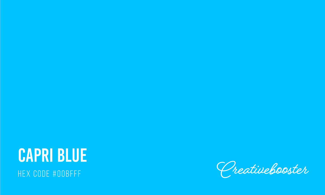 All About Color Capri Blue (Color Codes, Meaning and Pairings) –  CreativeBooster
