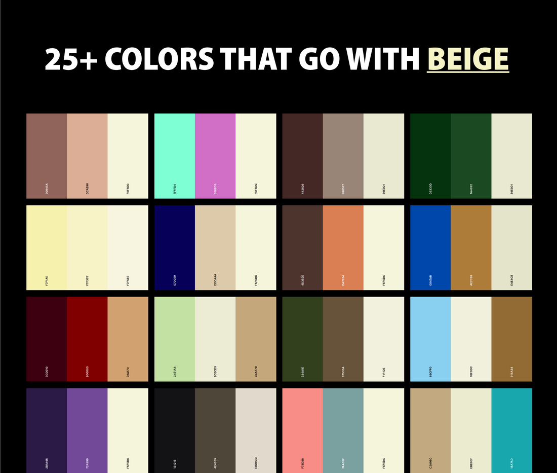 Top 13 Colors Beige