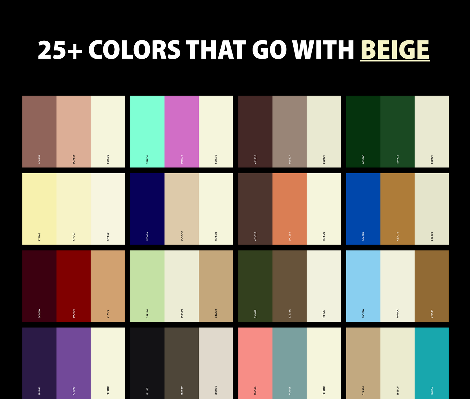 25+ Best Colors That Go With Beige (Color Palettes) – CreativeBooster