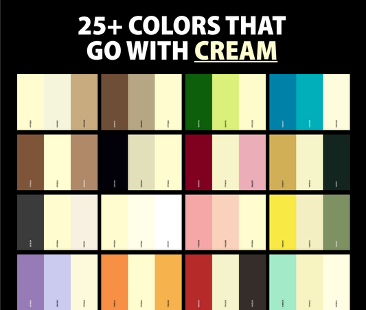 25+ Best Colors That Go With Cream (Color Palettes)