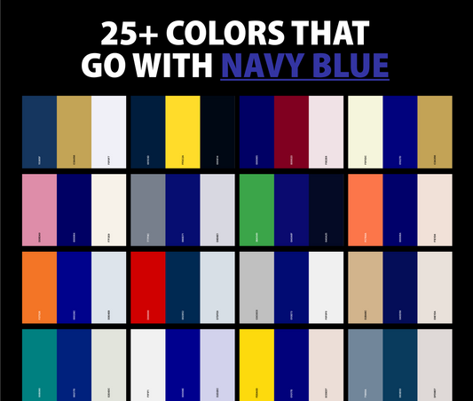 25+ Best Colors That Go With Navy Blue (Color Palettes)