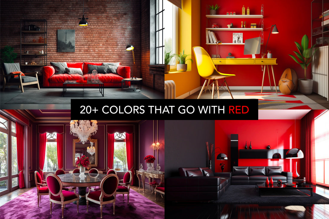 Red Color Schemes For Living Rooms Design