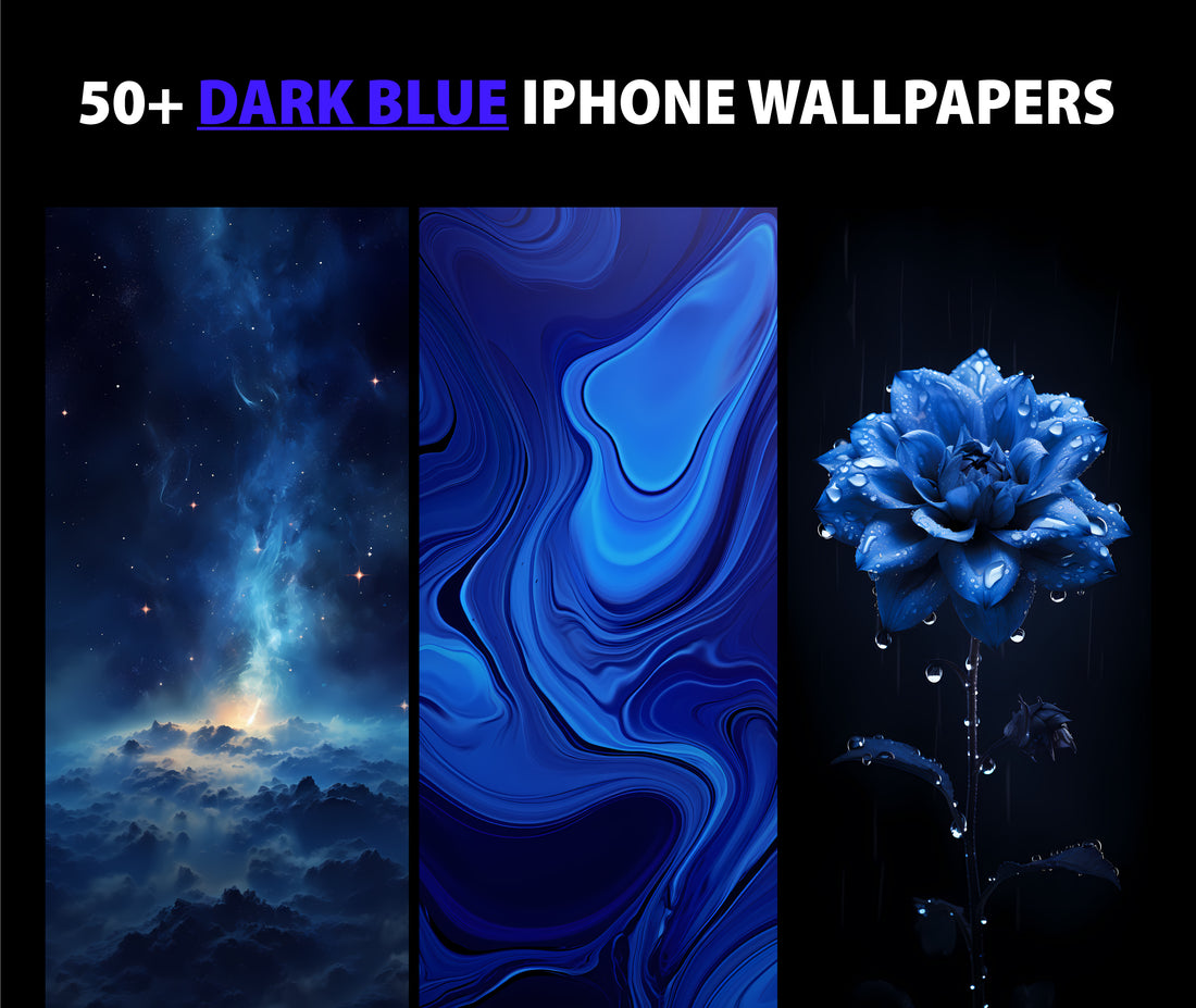 50+ Best Dark Blue iPhone Wallpapers 2024 (Free 4k HD Download)