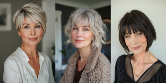24 Stylish Hairstyles for Women Over 60 with Bangs