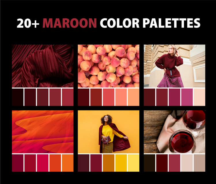 20+ Best Maroon Color Palettes (Colors That Go With Maroon ...