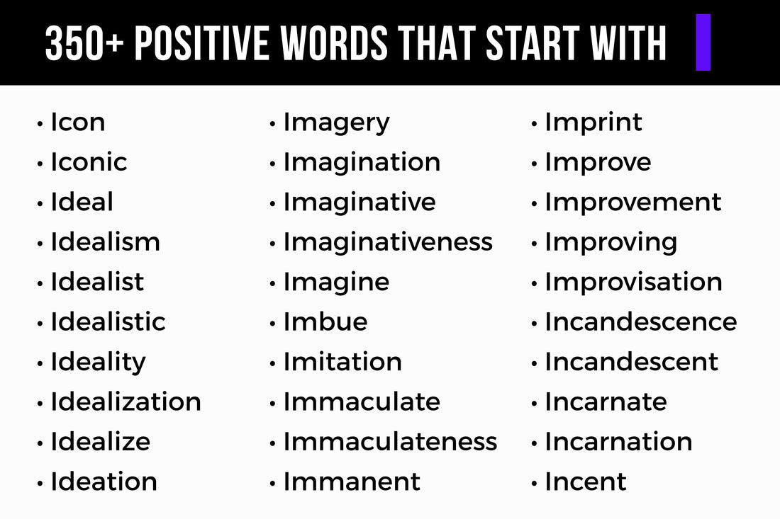 350+ Impactful Positive Words That Start with I