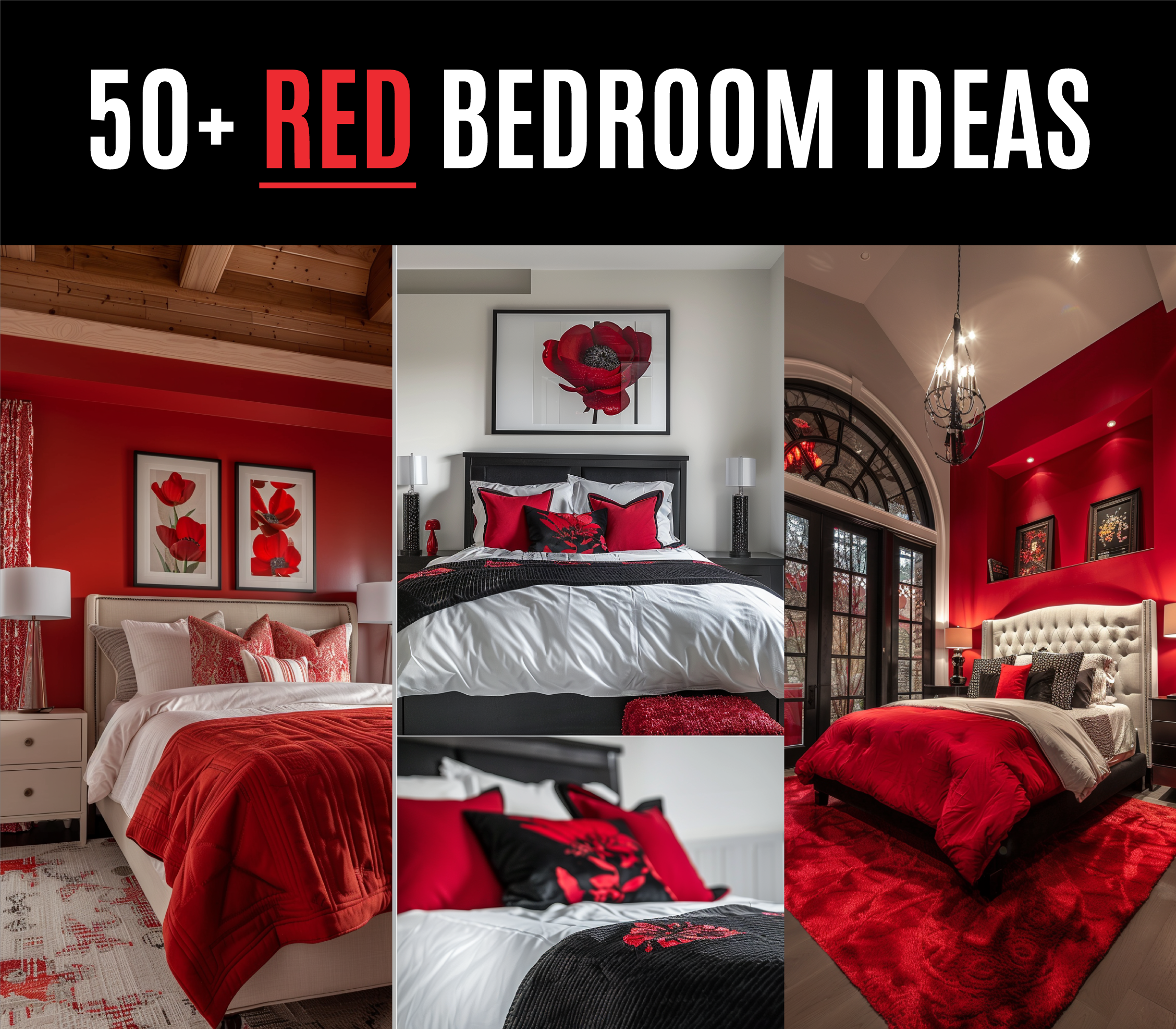 50+ Red Bedroom Ideas for A Bold and Aesthetic Home Decoration ...
