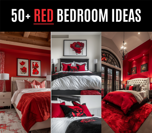 50+ Red Bedroom Ideas for A Bold and Aesthetic Home Decoration