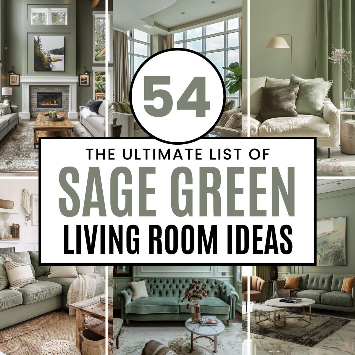 50+ Sage Green Living Room Ideas for A Modern and Cozy Home ...