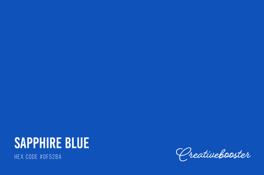 All About the Color Sapphire Blue (Hex Code #0F52BA)