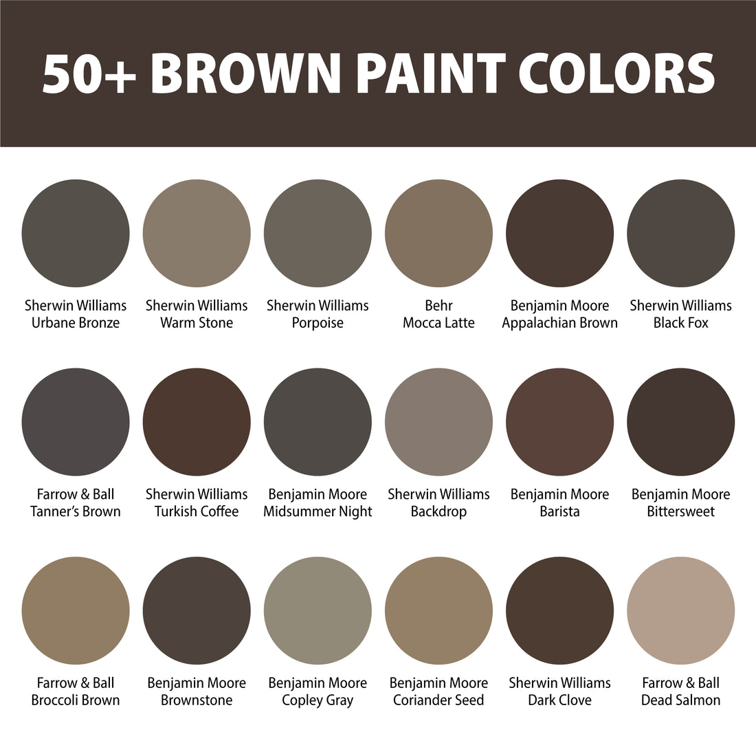 20 Brown Color Palettes with Names and Hex Codes – CreativeBooster