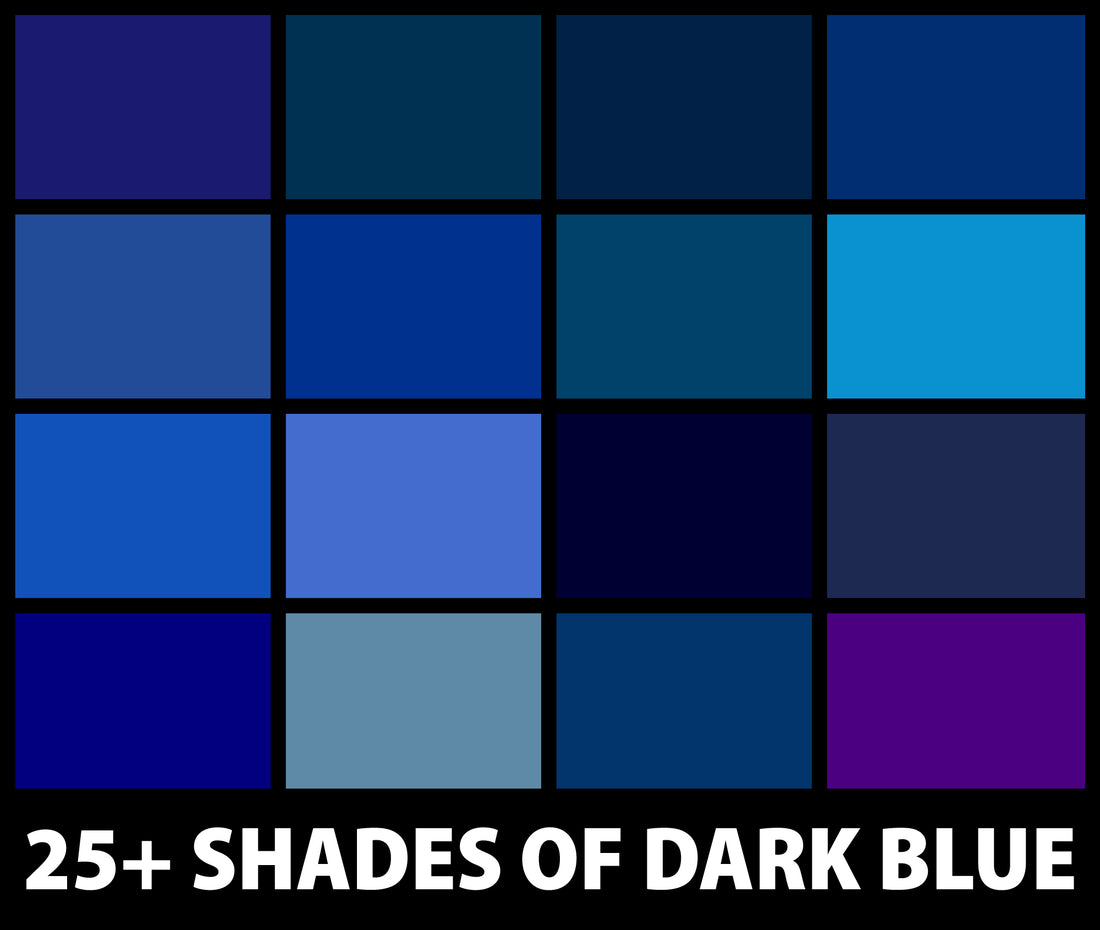 25+ Shades of Dark Blue Colors (Names, Hex, RGB, CMYK Codes)
