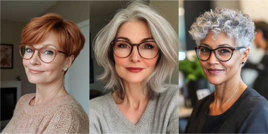 24 Stylish Short Hairstyles for Older Women with Glasses in 2024