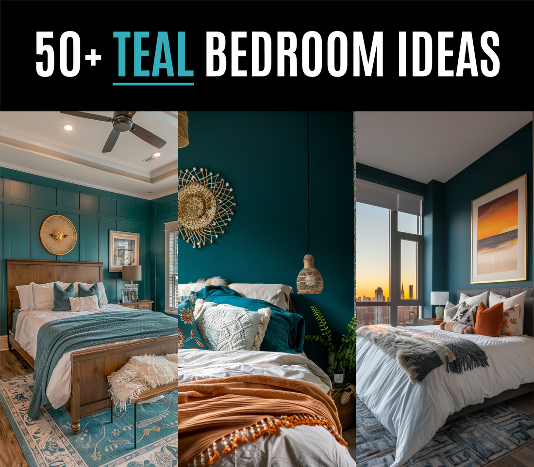 50+ Teal Bedroom Ideas for Home Decoration and Design Inspiration