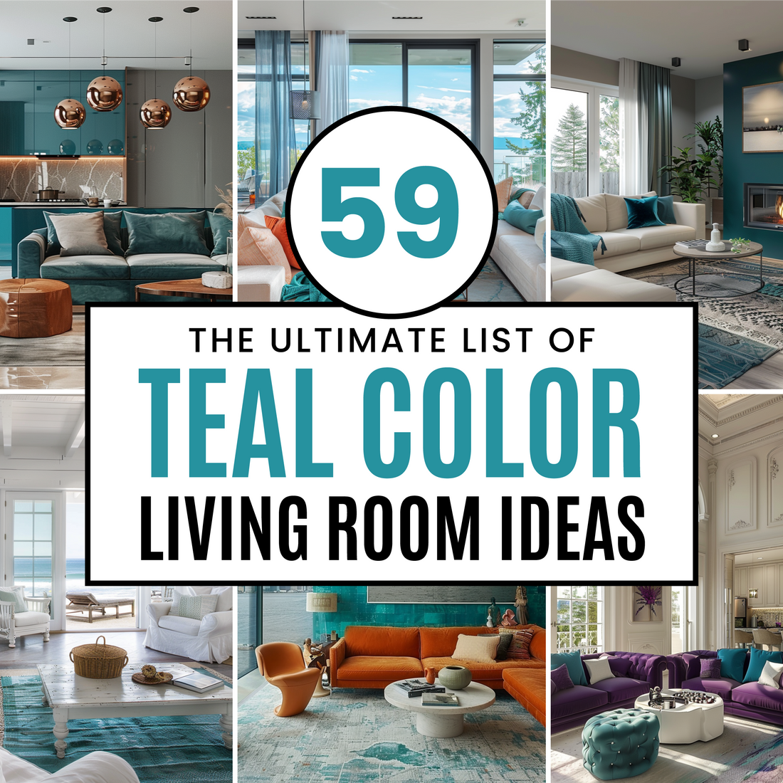 59 Modern Teal Living Room Design and Decor Ideas for Inspiration