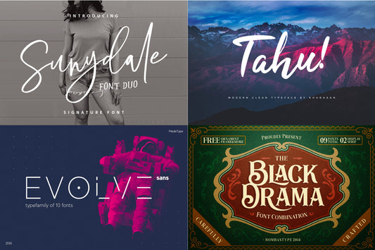 best free fonts for graphic designers - new for 2018