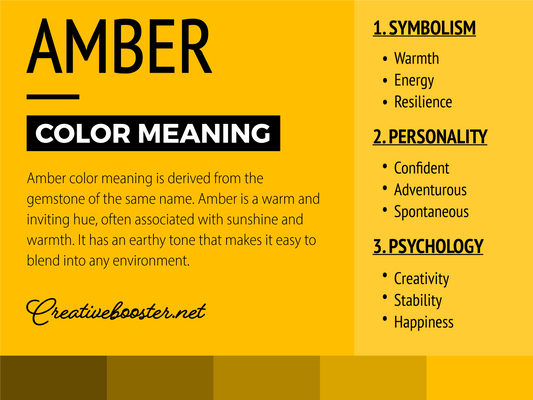 Amber Color Meaning: Amber Represents Warmth and Optimism