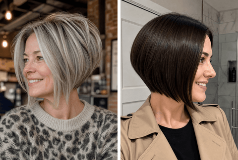 27 Trendy Angled Bob Hairstyles for Women Over 40