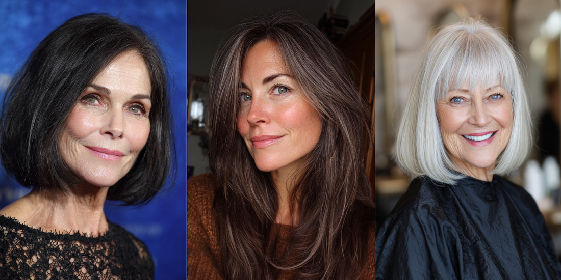 22 Ultra-Chic Haircuts for Women Over 50 with Straight Hair