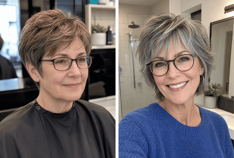 27 Age-defying Hairstyles for Women Over 50 with Glasses