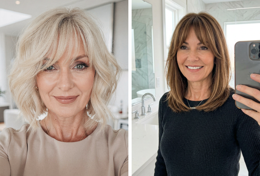 30 Youthful Hairstyles with Bangs for Women Over 50