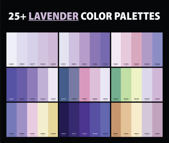 25+ Best Lavender Color Palettes with Names and Hex Codes – CreativeBooster