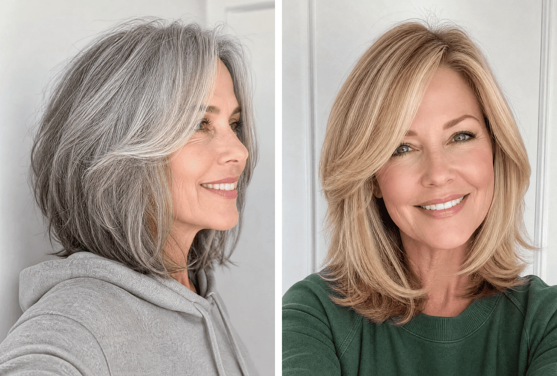 25+ Gorgeous Long Bob Hairstyles for Older Women
