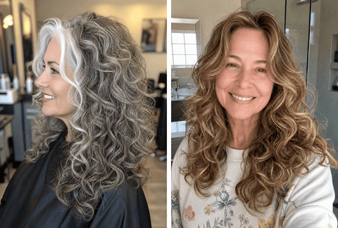 25+ Fresh Long Curly Hairstyles for Women Over 50