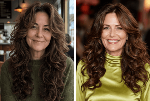 27 Stunning Long Curly Hairstyles For Women Over 50