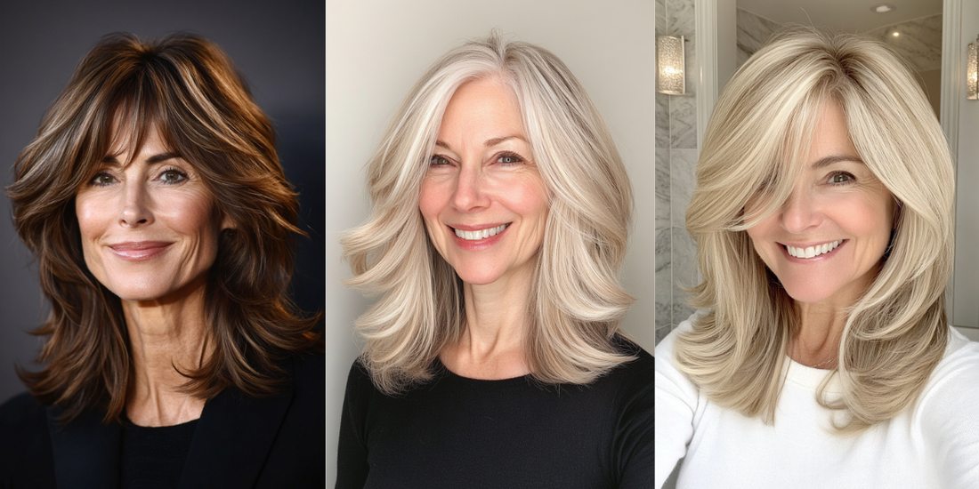 24 Stunning Medium Length Layered Haircuts for Older Women