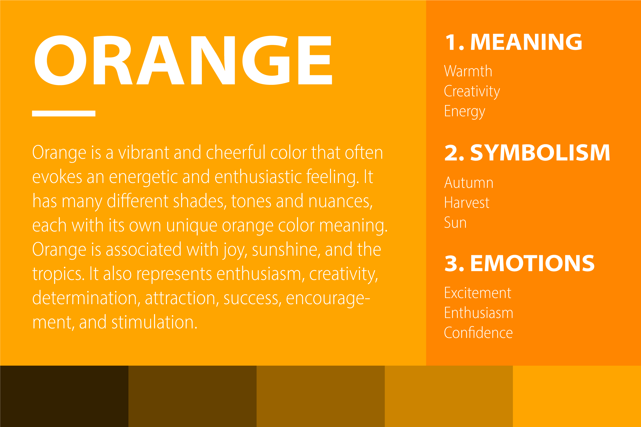 10 Meanings of Color Orange: Symbolizes Excitement and Confidence –  CreativeBooster