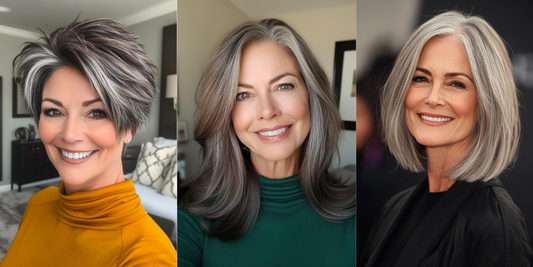 24 Stunning Salt and Pepper Hairstyles for Women Over 50