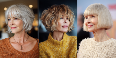 27 Age-defying Short Bob Haircuts with Bangs for Older Women 2026