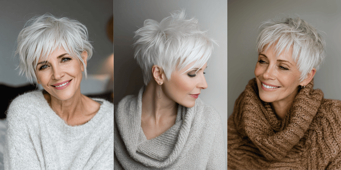 27 Age-defying Short Haircuts for Older Women with White Hair 2025
