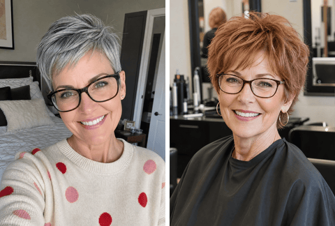 27 Trendy Short Hairstyles for Women Over 50 with Glasses