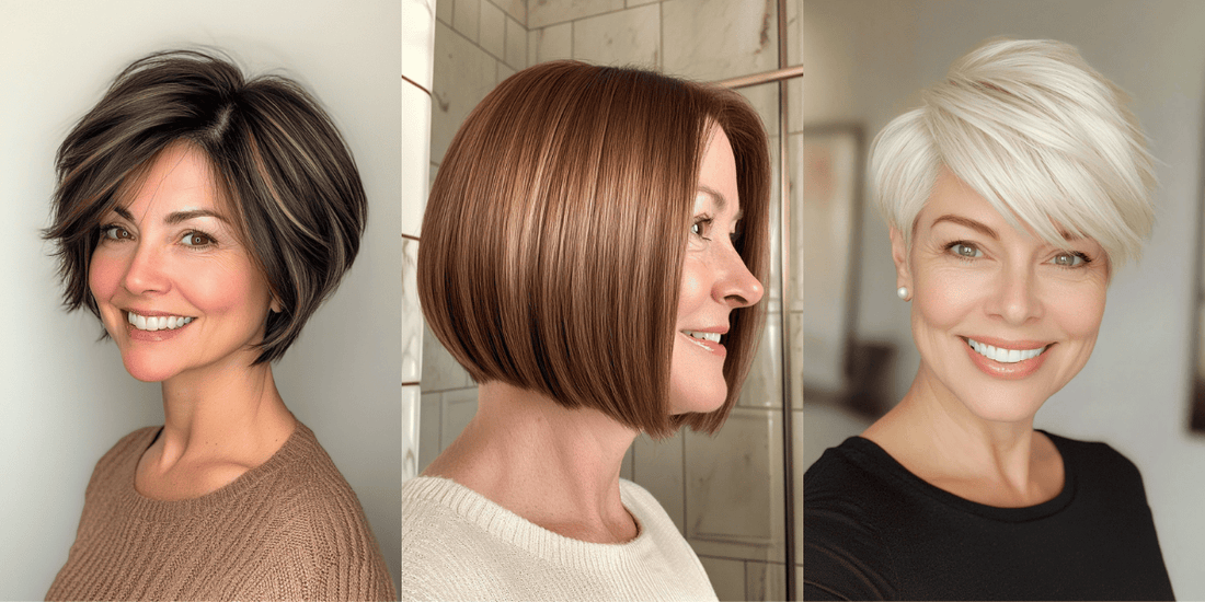 Chic Short Hairstyles for Women Over 50 with Thick Hair