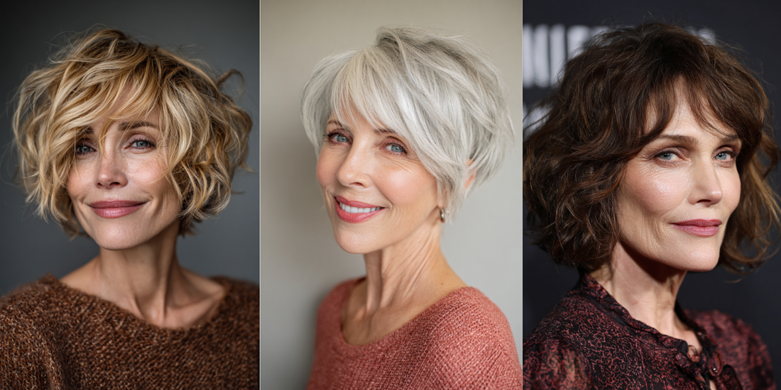 21 Chic Short Messy Hairstyles for Women Over 50