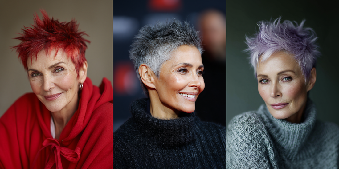 Short Spiky Hairstyles For Older Women