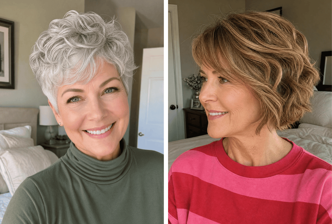 27 Trending Short Wavy Hairstyles for Women Over 50